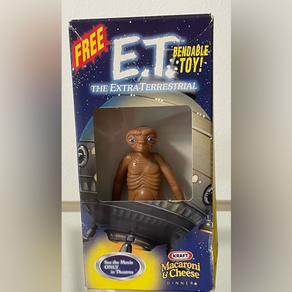 E.T. KRAFT MAC & CHEESE BENDABLE TOY  ❤️ - Picture 1 of 6